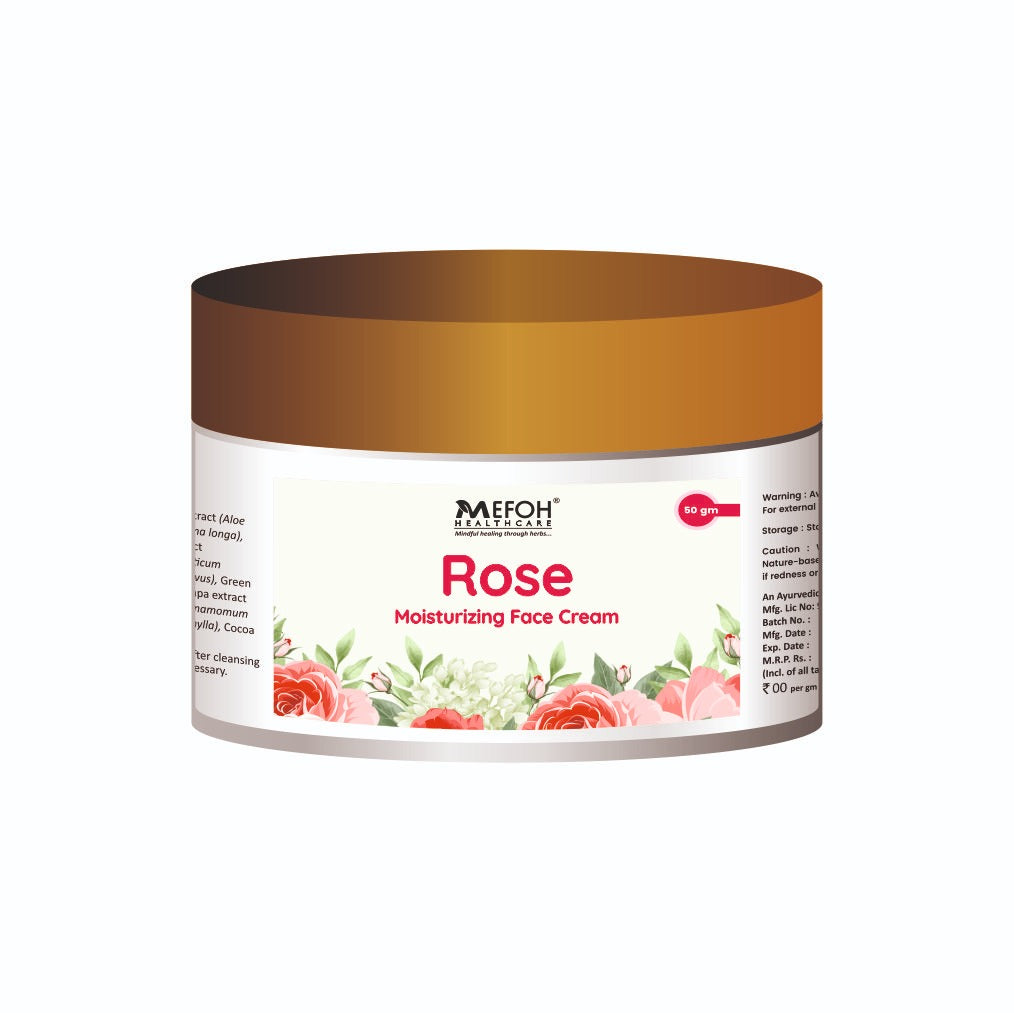 Mefoh Rose Moisturizing Face Cream – Deep Hydration & Natural Glow