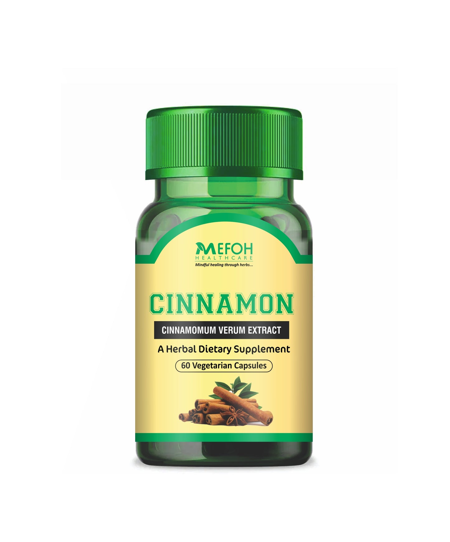 Mefoh Cinnamon Capsules – Natural Blood Sugar Support & Antioxidant Booster
