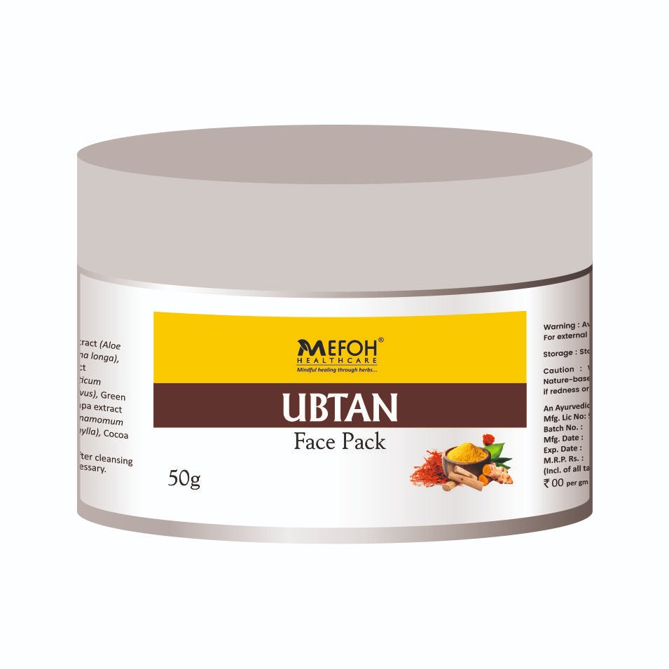 Mefoh Ubtan Face Pack – Skin Brightening & Nourishing Face Mask for Glowing, Healthy Skin