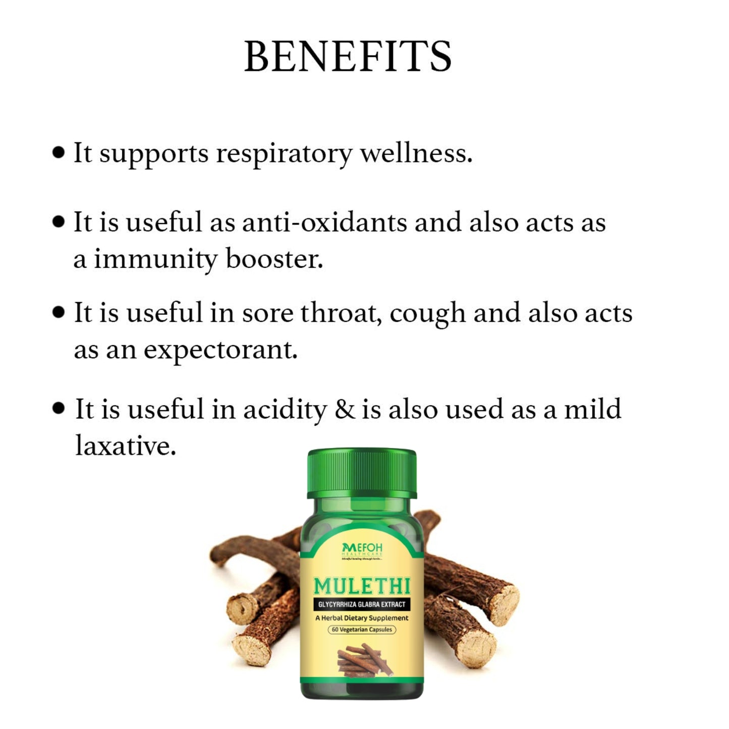 Mefoh Mulethi Capsules – Natural Digestive, Respiratory & Immunity Support