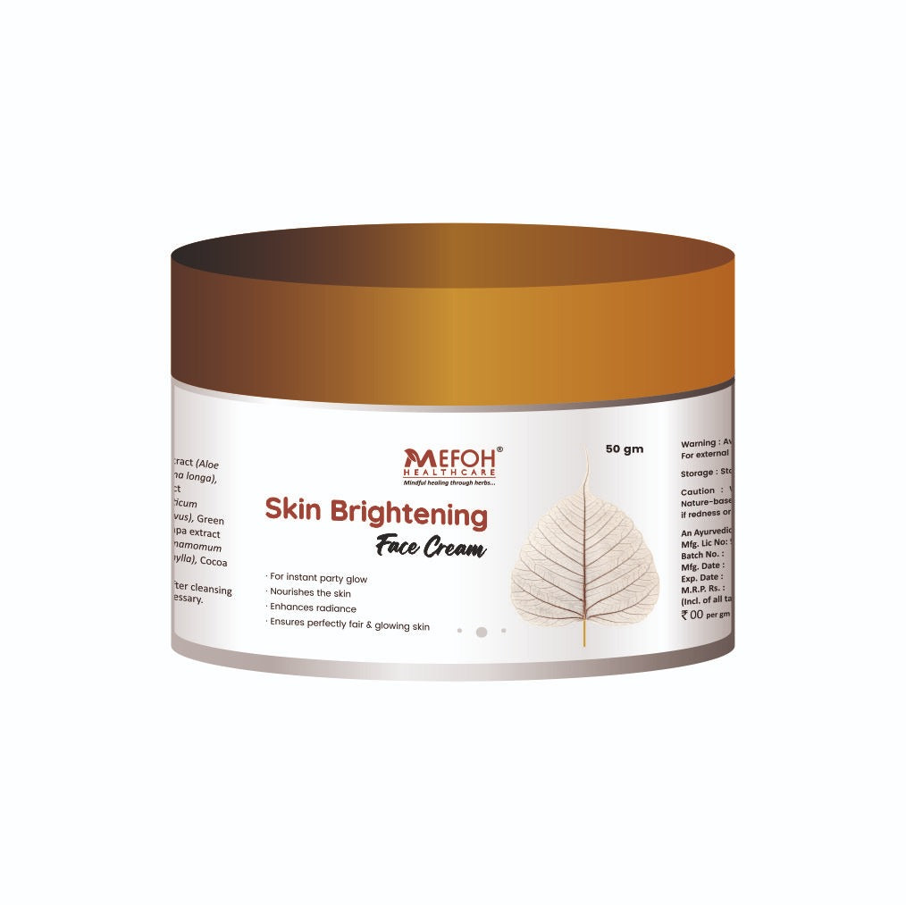 MEFOH Skin Brightening Face Cream – Radiant Glow & Even Skin Tone, 50g