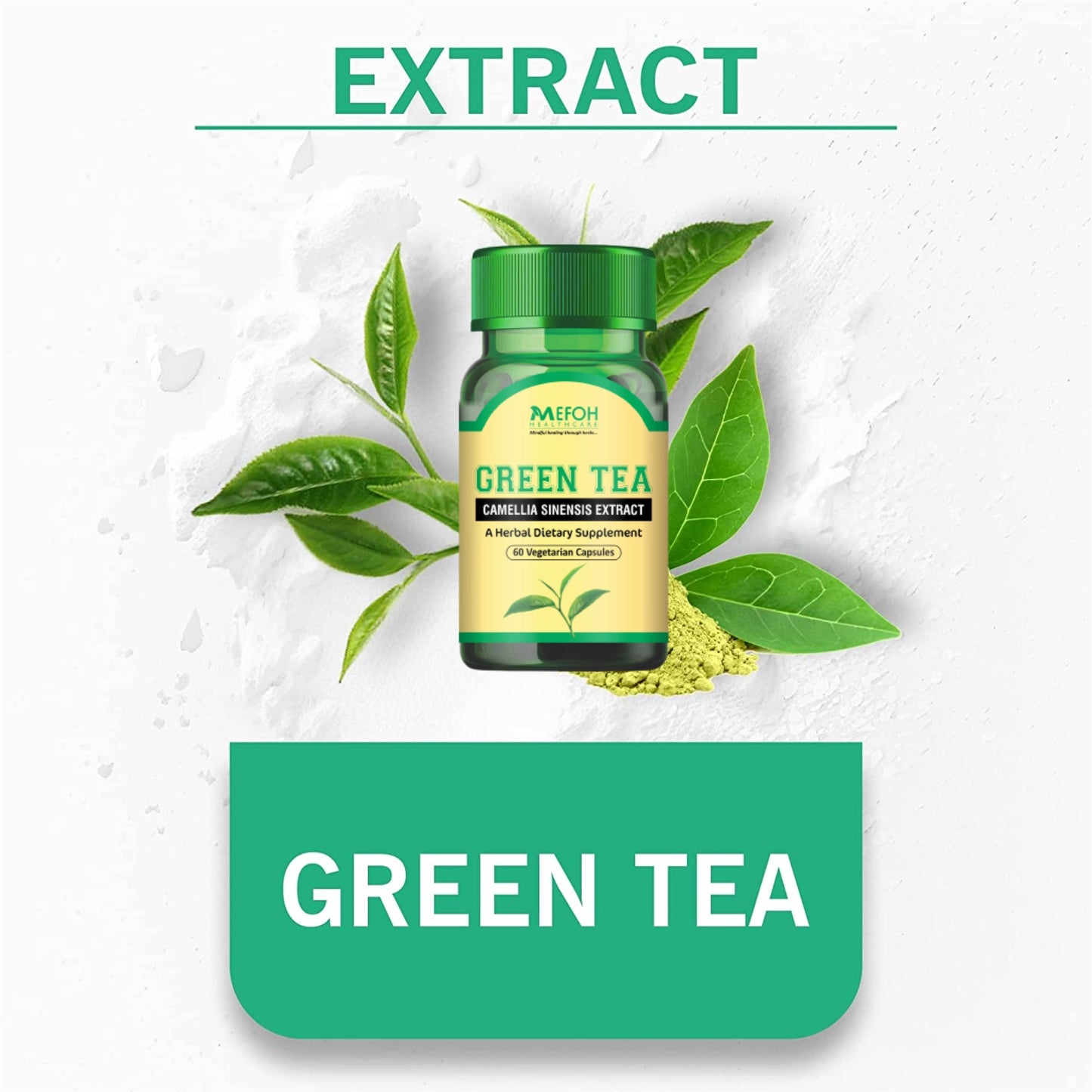 Mefoh Green Tea Capsules – Natural Metabolism Booster & Antioxidant Powerhouse