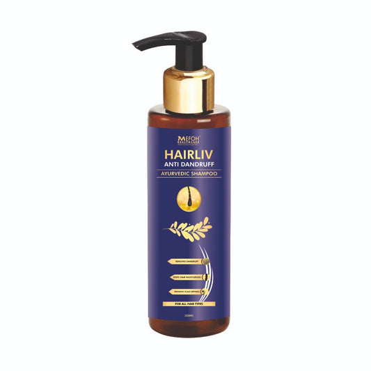 Mefoh HairLiv Anti-Dandruff Shampoo – Herbal Scalp Cleanser for Flake-Free, Healthy Hair