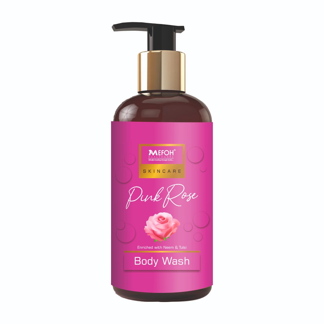 Mefoh Pink Rose Body Wash – Gentle Cleansing & Floral Nourishment for Soft, Glowing Skin