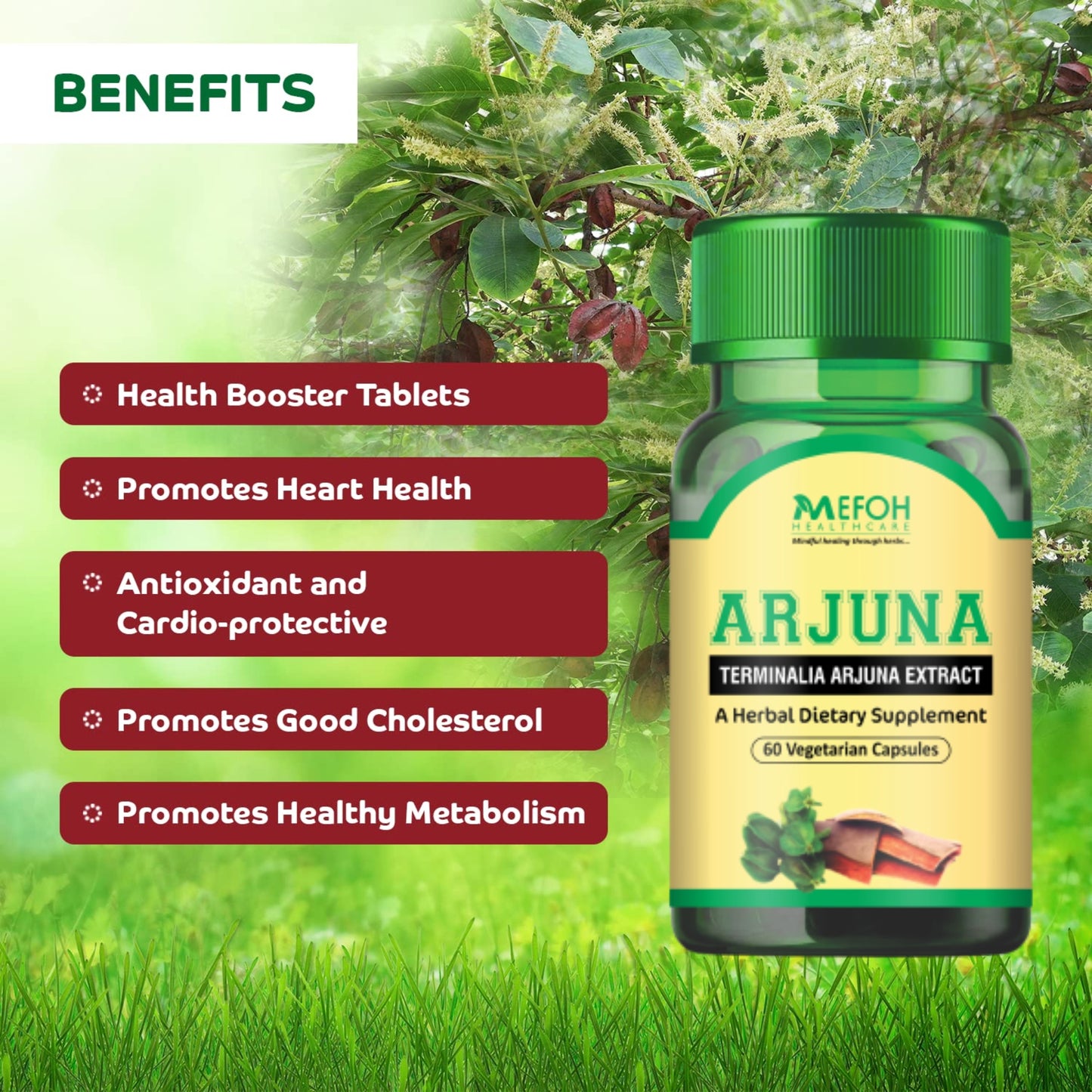 Mefoh Arjuna Capsules – Heart Health & Cardiovascular Support
