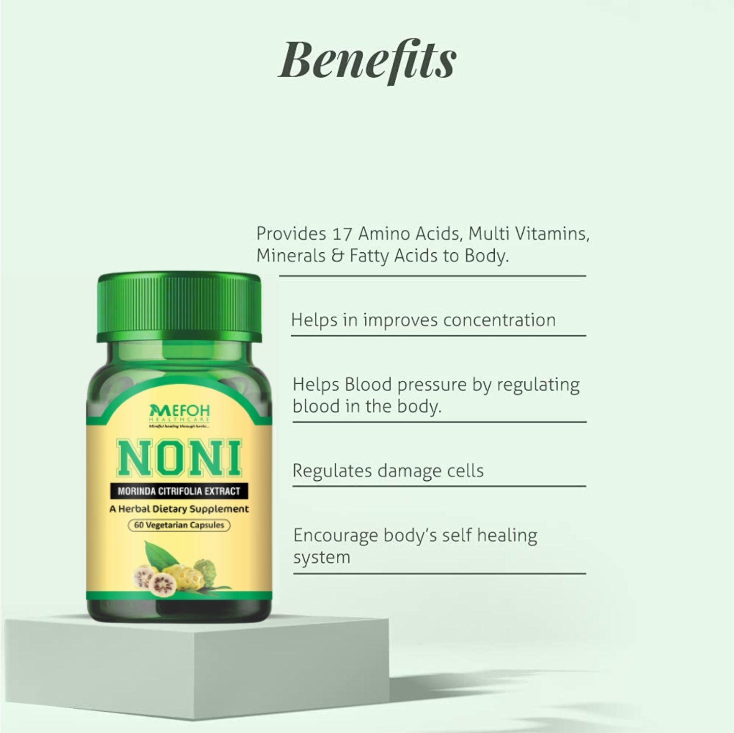 Mefoh Noni Capsules – Revitalize Your Health with Nature’s Superfruit