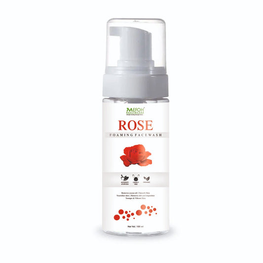 Mefoh Rose Foaming Face Wash – Refreshing & Hydrating Face Wash for Soft, Glowing Skin