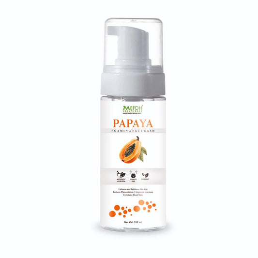 Mefoh Papaya Foaming Face Wash – Brightening & Refreshing Face Wash for Glowing Skin