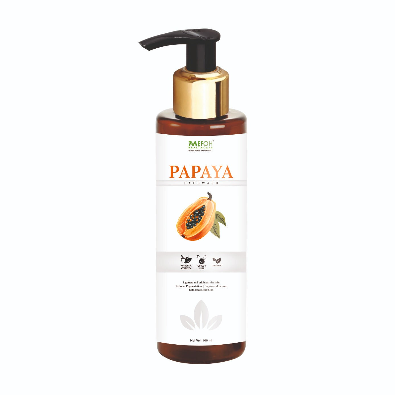 Mefoh Papaya Face Wash – Gentle Exfoliation & Natural Glow Cleanser