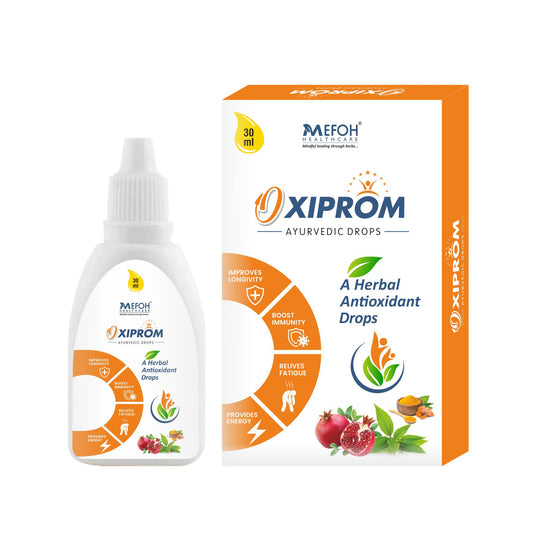 MEFOH OXIPROM Drops | Ayurvedic Antioxidant & Immunity Booster | Fights Free Radicals, Enhances Energy & Supports Overall Wellness – 30ml