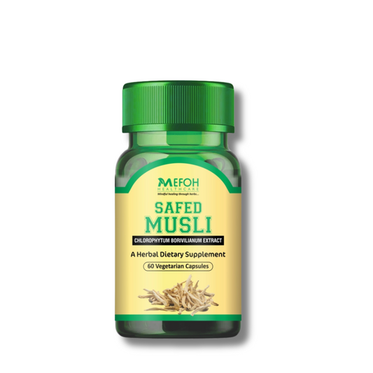 Mefoh Safed Musali Capsules – Natural Strength, Vitality & Stamina Booster