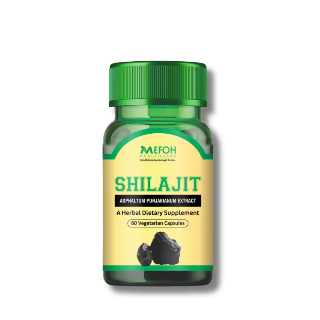 Mefoh Shilajit Capsules – Natural Vitality & Stamina Booster for Men & Women