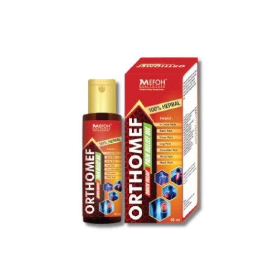 OrthoMEF Ayurvedic Pain Relief Oil – Fast Action for Joint & Muscle Pain (100ml)