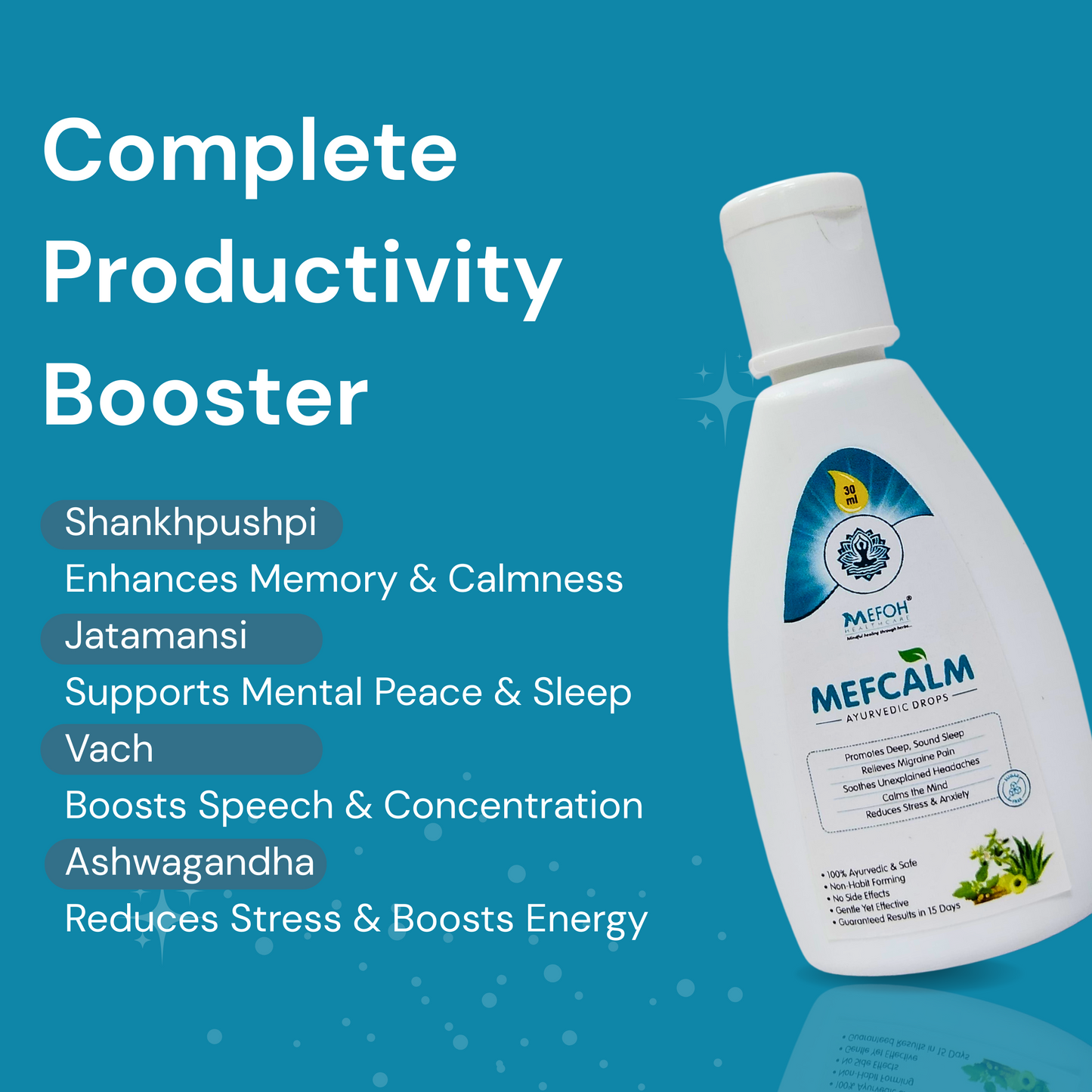 MEFOH MEFCALM Drops  तनाव कम करें, नींद बेहतर बनाएं