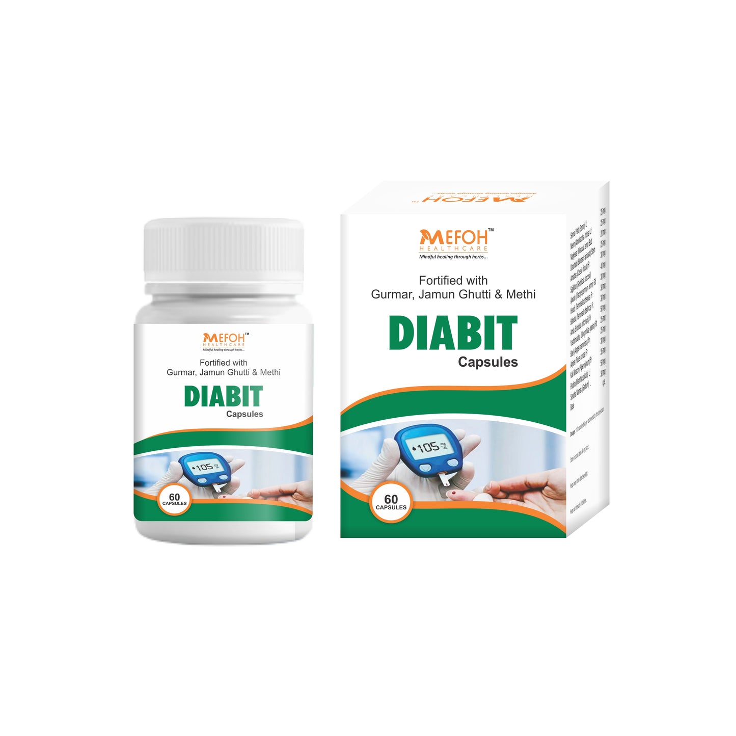 Mefoh Diabit Capsules – Natural Blood Sugar Support, Diabetes Management & Wellness