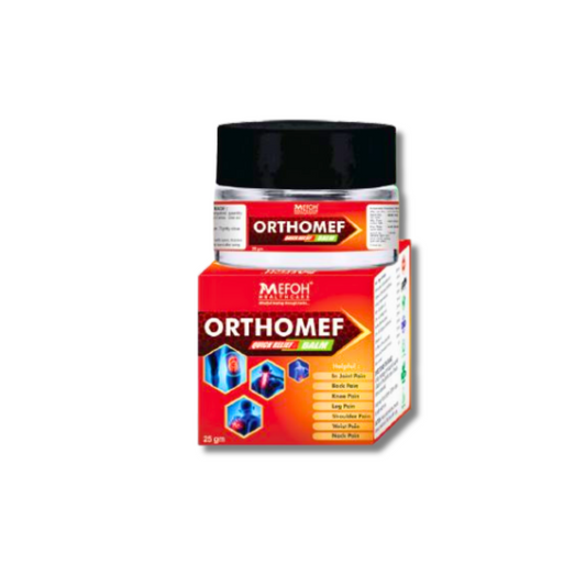 MEFOH ORTHOMEF Balm | Ayurvedic Pain Relief Balm for Joints & Muscles | Fast Relief from Back, Knee & Shoulder Pain – 25g