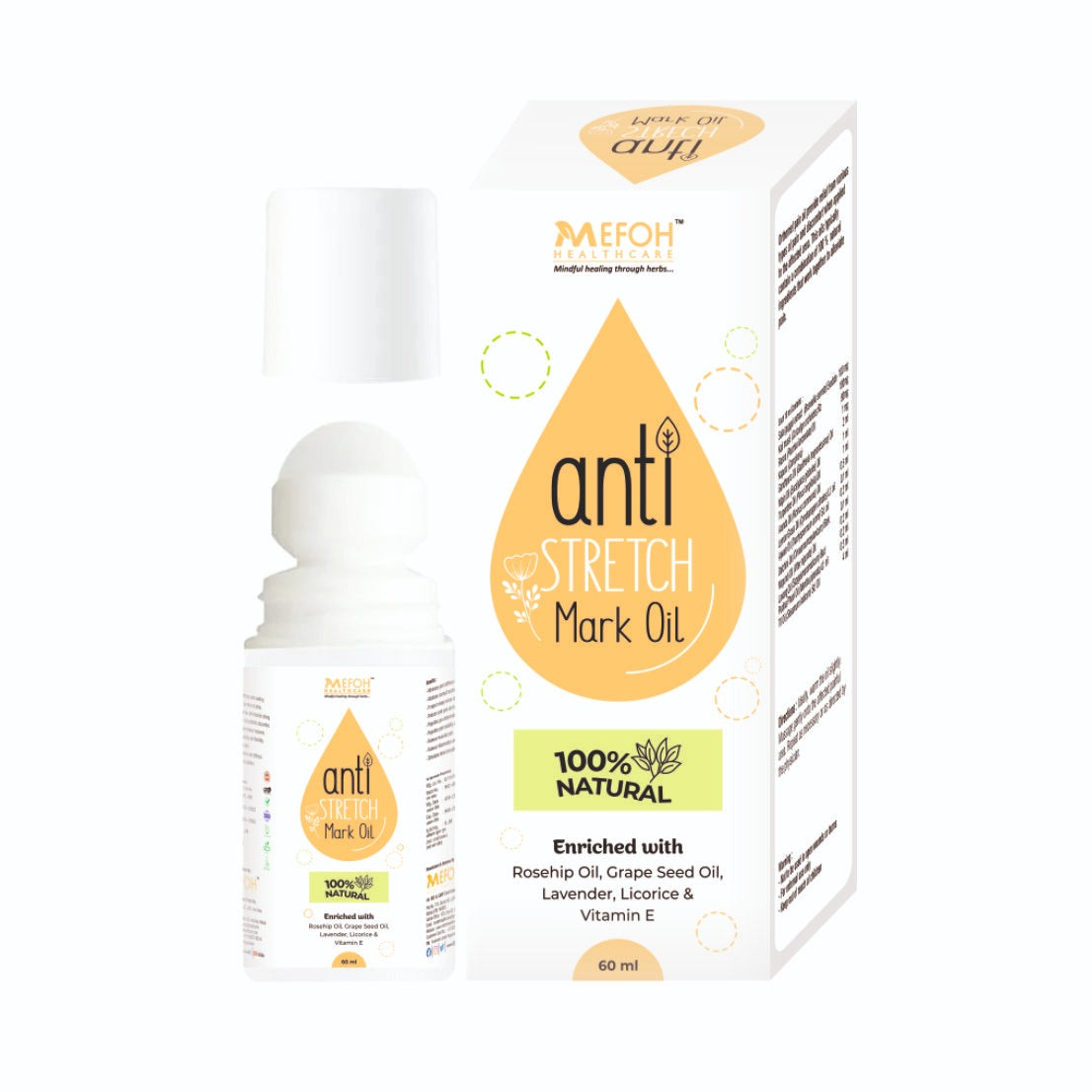 Mefoh Anti-Stretch Marks Oil – Nourishing & Repairing Oil for Smoother, Firmer Skin