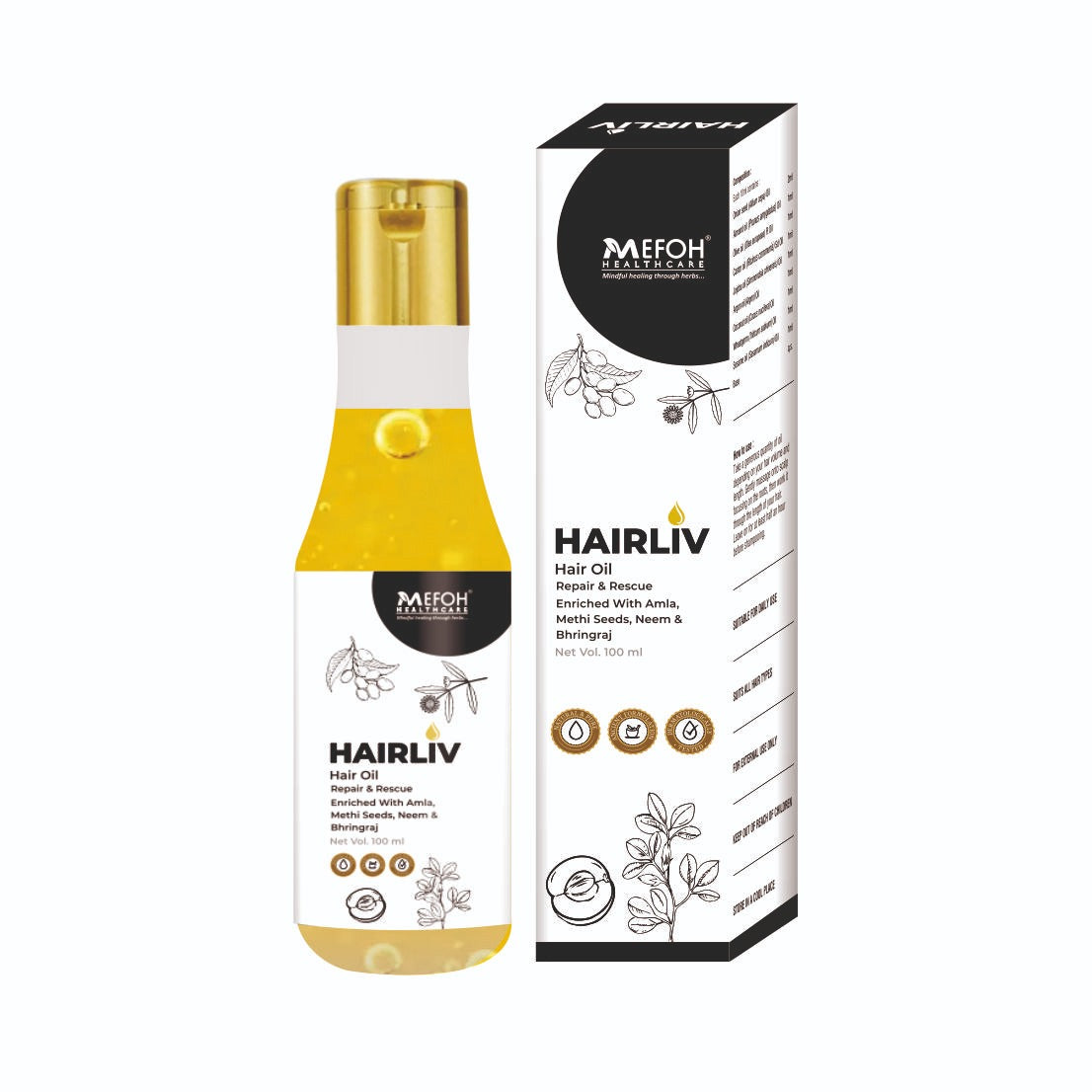 HairLiv Hair Oil – Nourishing & Strengthening Oil for Healthy, Shiny Hair