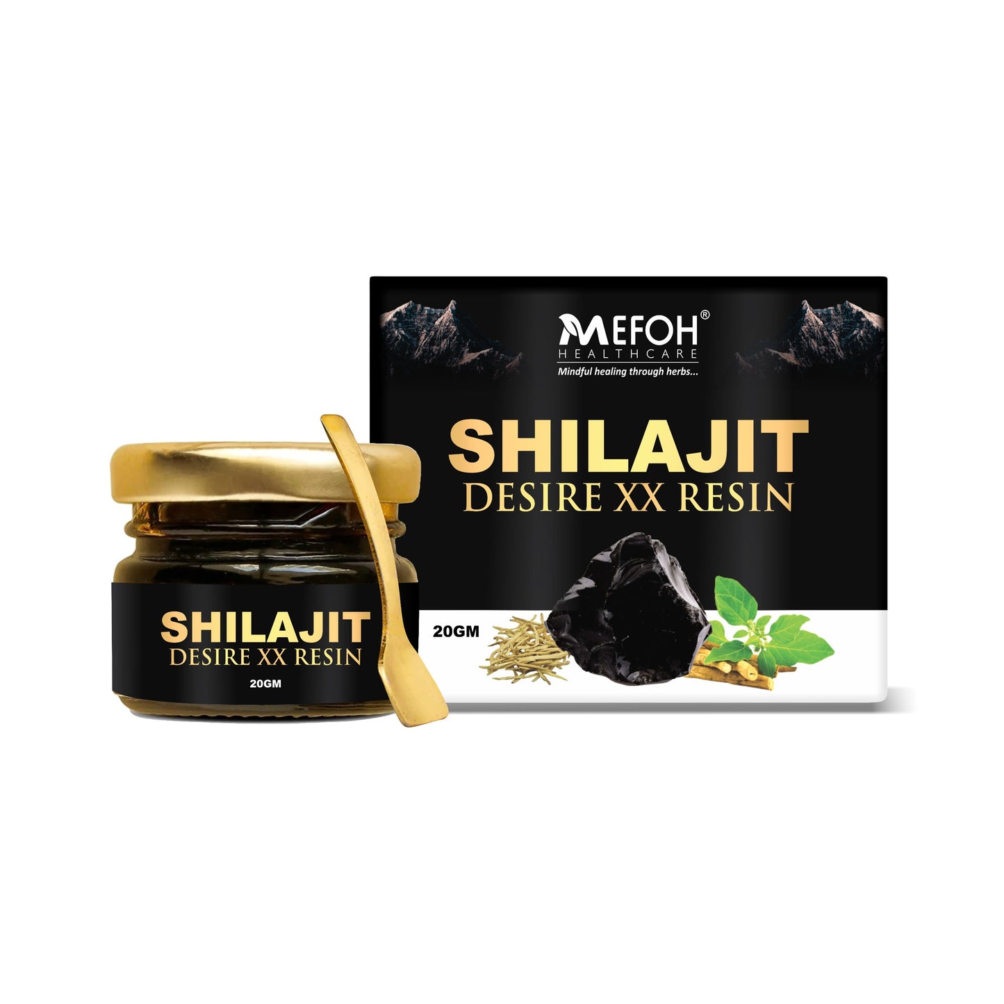 MEFOH Shilajit Resin – 100% Pure & Natural | Energy, Stamina & Vitality Booster | Ayurvedic Superfood