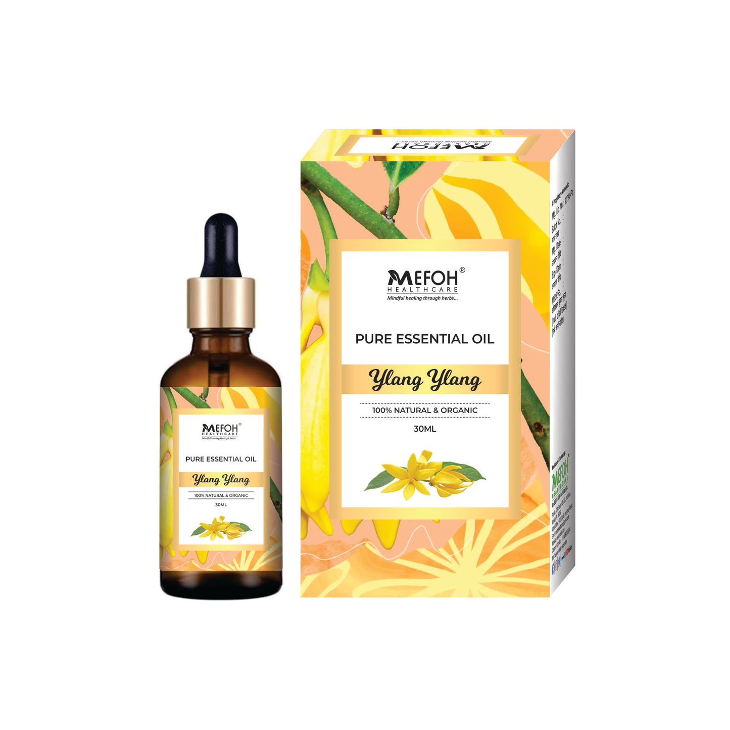 Mefoh Ylang Ylang Essential Oil – Natural, Floral Oil for Skin, Hair & Aromatherapy